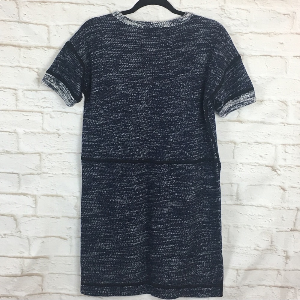 Madewell Blue Knit Short Sleeveless Sweater Dress - Picture 7 of 8